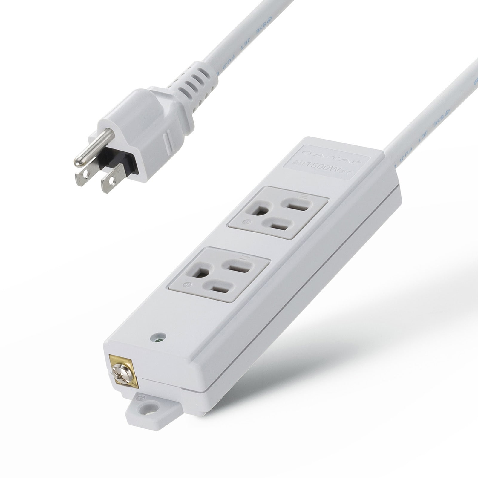 TAP-KS2N-1 電源タップ サンワサプライ マグネットあり 平行型 グレー