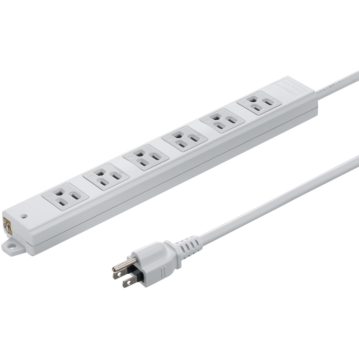 TAP-KS6N-2 電源タップ サンワサプライ マグネットあり 平行型 グレー