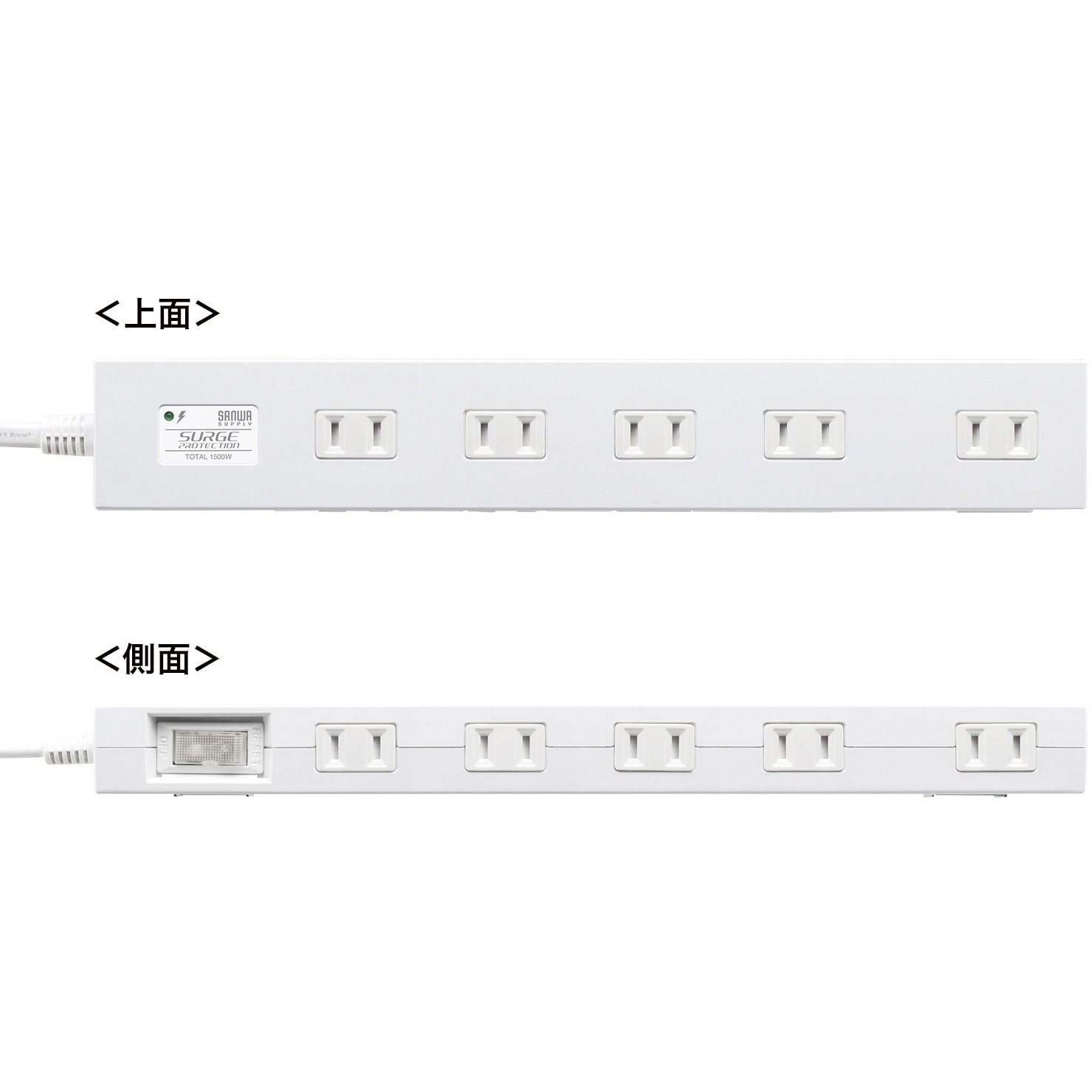 TAP-SP2110N-2W 電源タップ サンワサプライ 2P 一括集中スイッチ