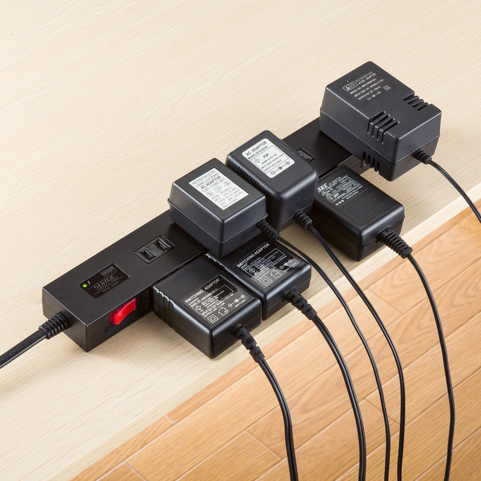 TAP-SP2110N-5BK 電源タップ サンワサプライ 2P 一括集中スイッチ