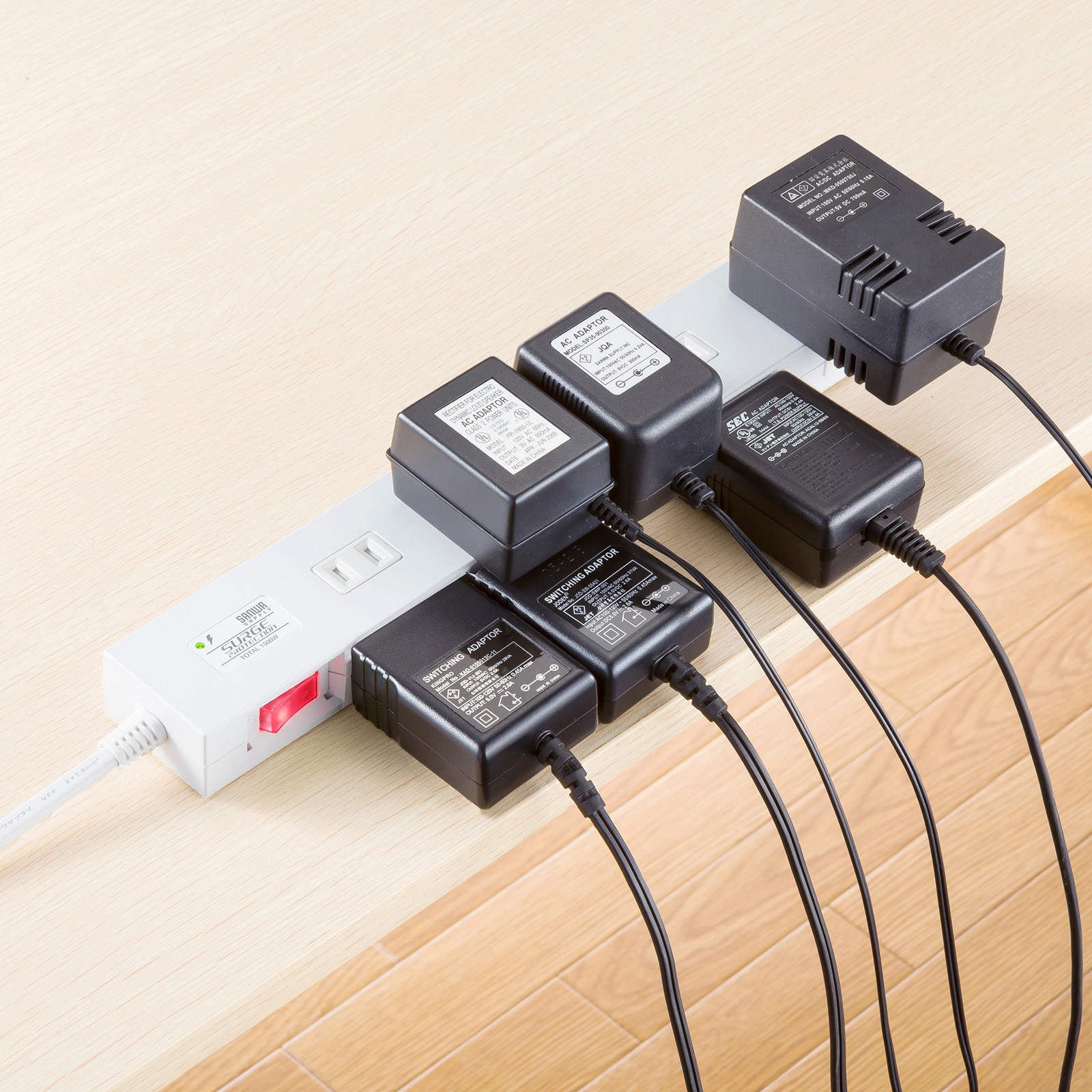 TAP-SP2110N-5W 電源タップ サンワサプライ 2P 一括集中スイッチ