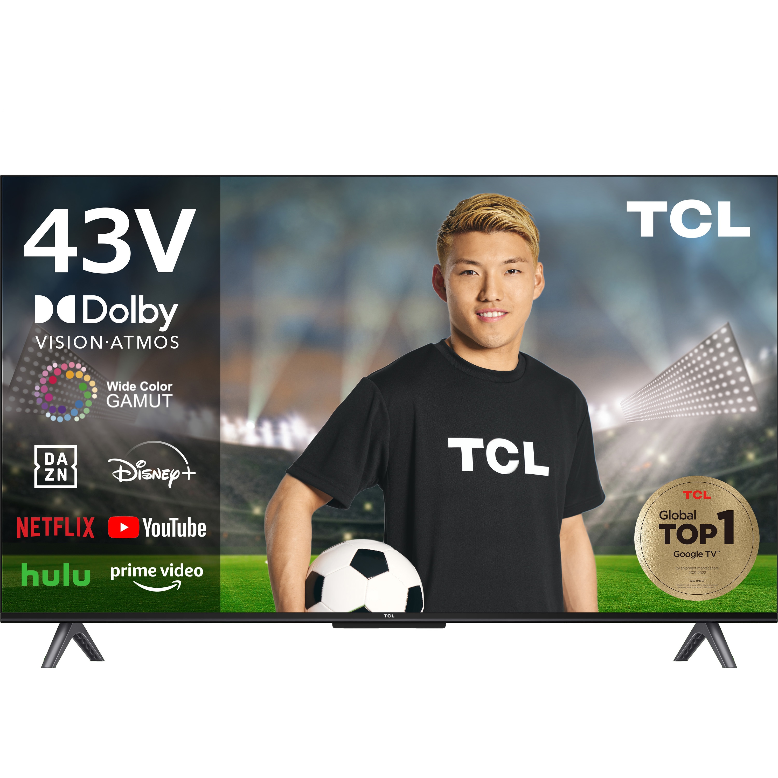 13,500円TCL 4K対応スマートテレビ 43型