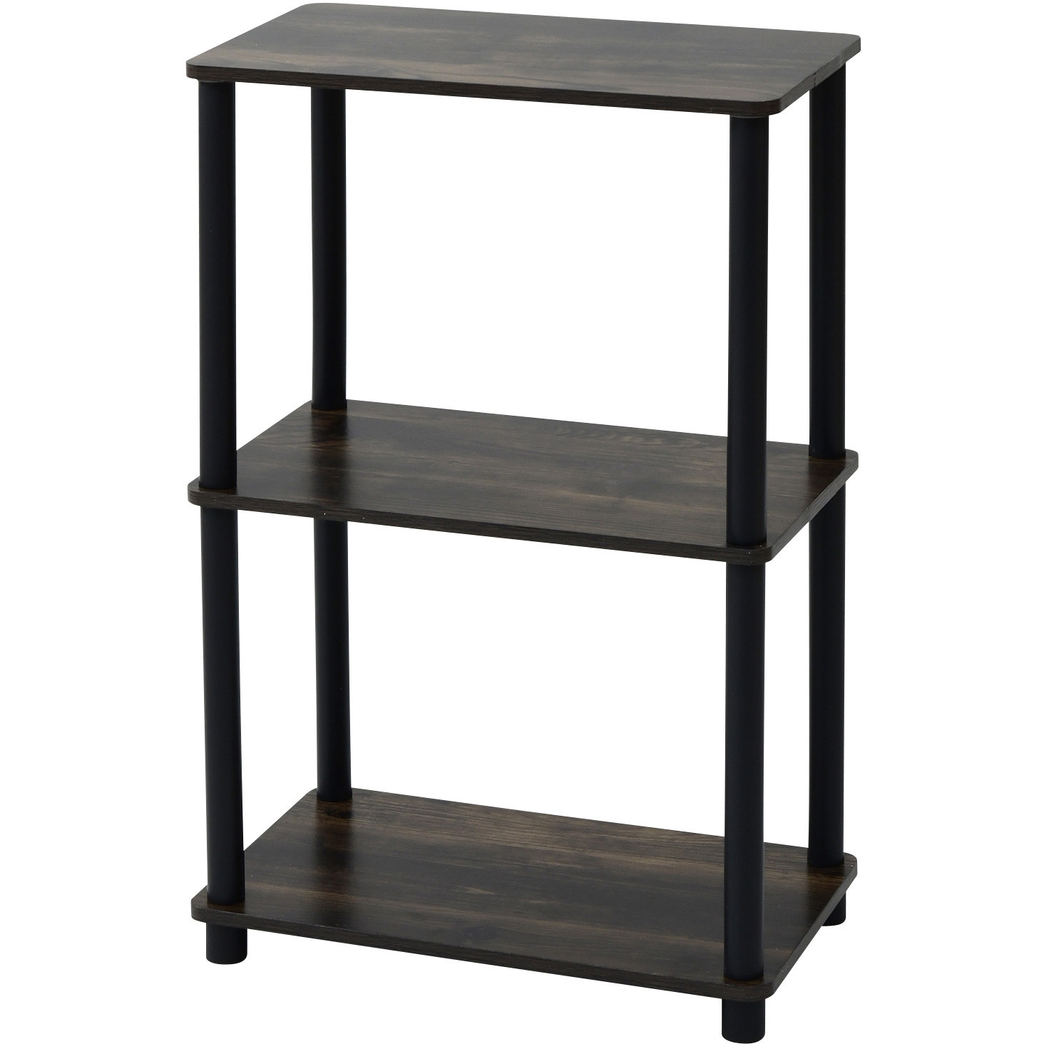 NSR-3(DBR4/BK) 組立簡単 A4対応ラック YAMAZEN(山善) スリム3段