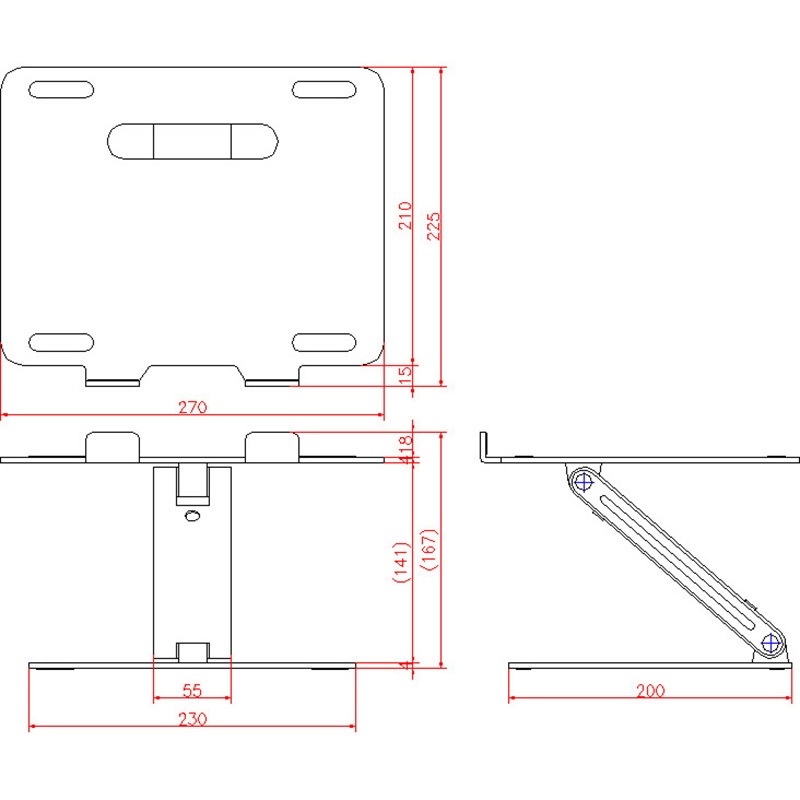 PF-24 ラップトップPC用スタンド ジョー・プリンス竹下 角度調整・高さ調整