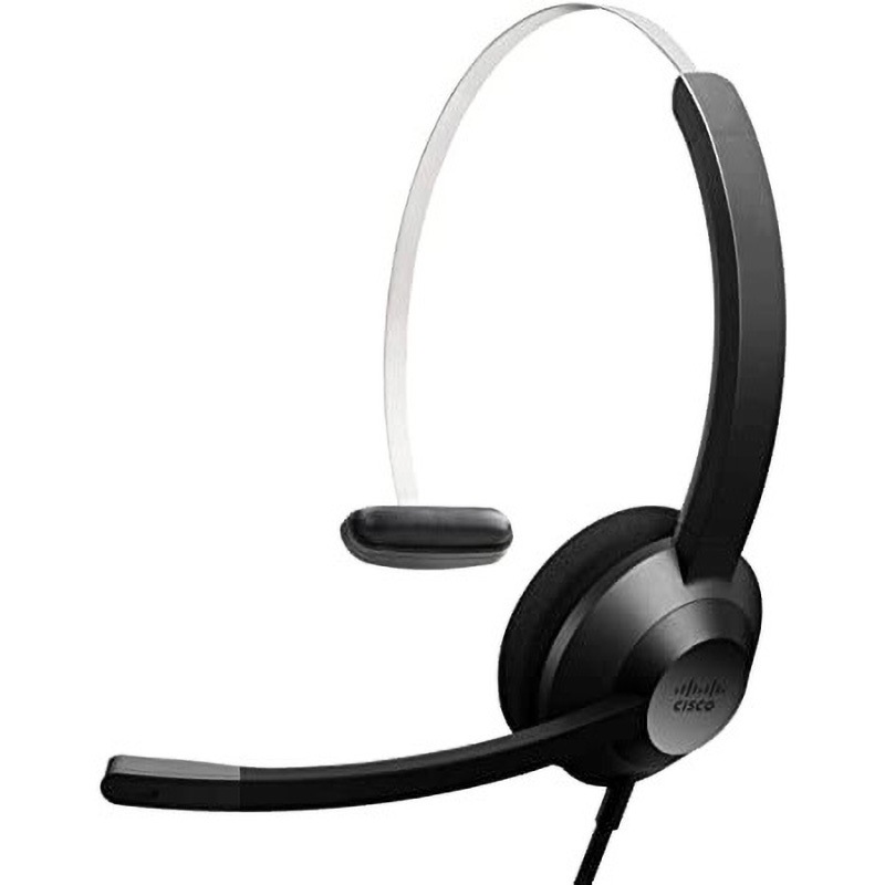 HS-W-321-C-USB ヘッドセット 321 片耳タイプ ノイズキャンセリング 音声調整 長時間快適エルゴノミクスデザイン 有線 USBケーブル Type-A 1台 Cisco(シスコ) 【通販モノタロウ】