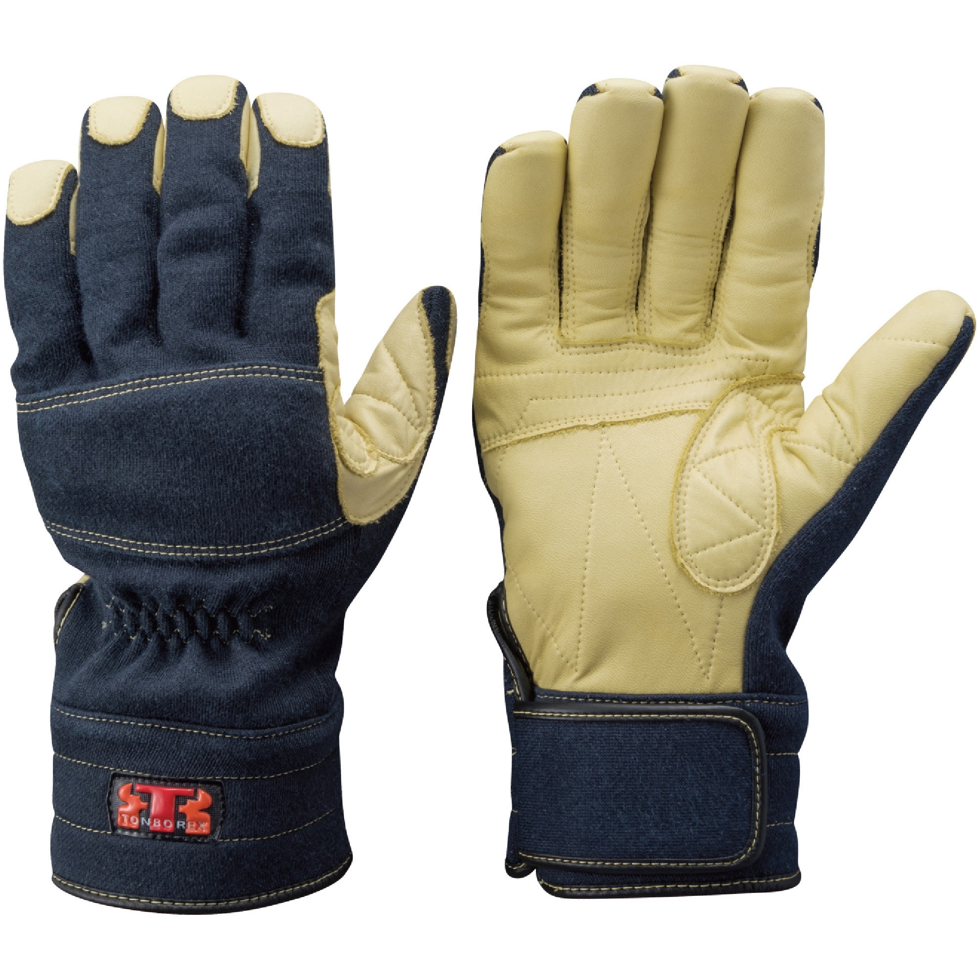 K-A175NV ケブラー(R)繊維製防火手袋 K-A175NV トンボレックス(TONBOREX) ネイビー色 厚さ0.7～0.9mm