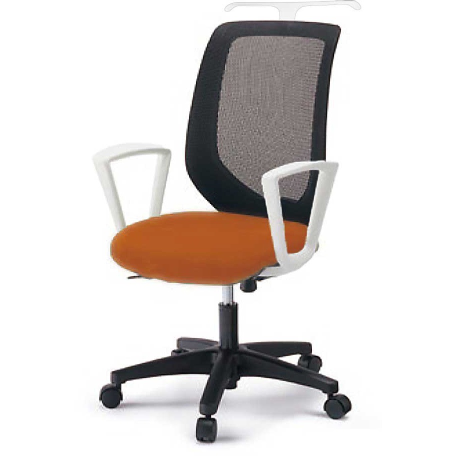 KT256PVHMW9D3T1 イトーキ コルトチェア 肘付 ハンガー付 ベースカラー ホワイト＜配送時組立サービス付＞ 1台 イトーキ 【通販モノタロウ】