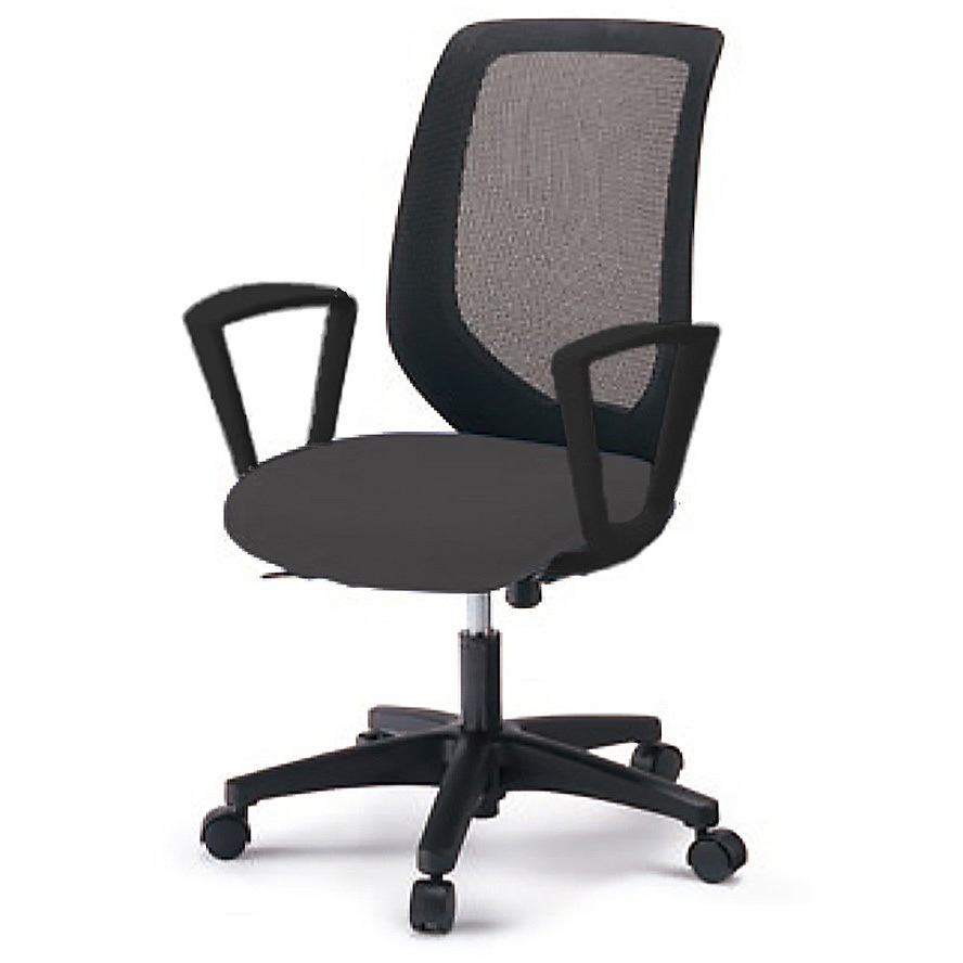 KT-256PV-T1W2T1 イトーキ コルトチェア 肘付 ベースカラー ブラック＜配送時組立サービス付＞ イトーキ ナイロン双輪キャスター   KT-256PV-T1W2T1 29,887円