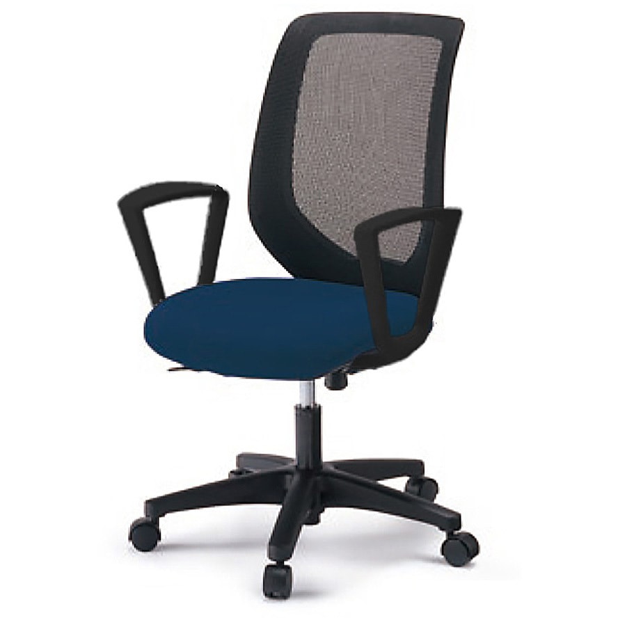 KT-256PV-T1B2T1 イトーキ コルトチェア 肘付 ベースカラー ブラック＜配送時組立サービス付＞ イトーキ ナイロン双輪キャスター   KT-256PV-T1B2T1 29,887円