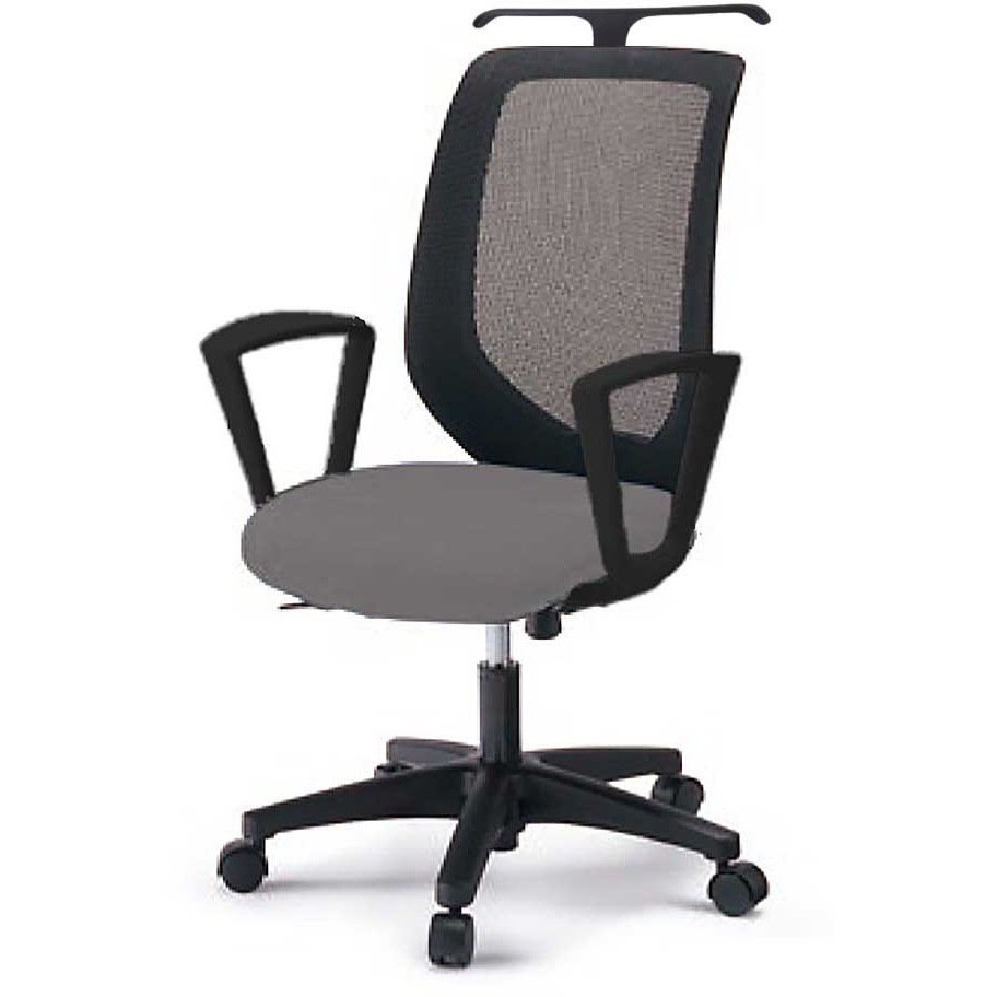 KT-256PVHT1W6T1 イトーキ コルトチェア 肘付 ハンガー付 ベースカラー ブラック＜配送時組立サービス付＞ 1台 イトーキ 【通販モノタロウ】