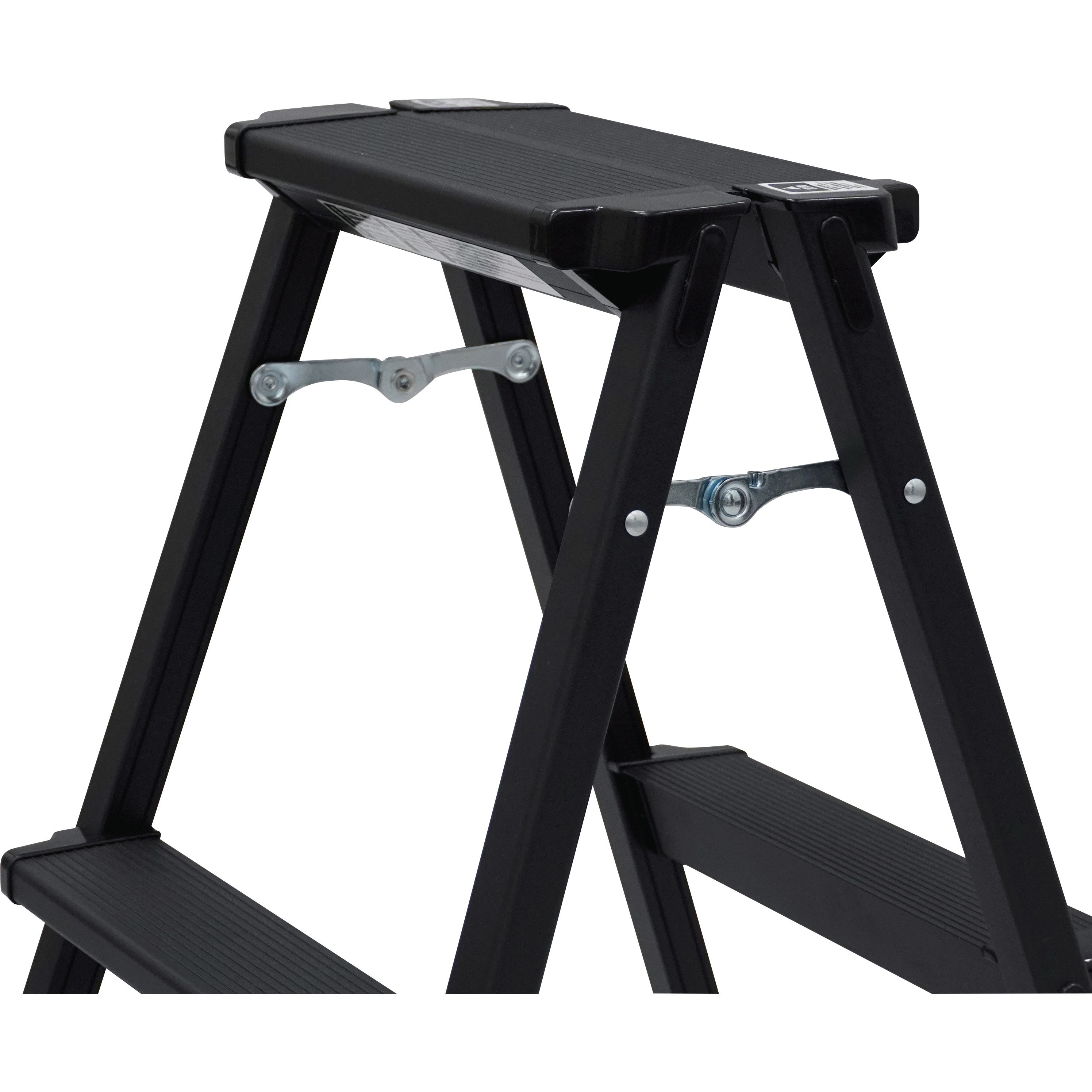 Mo-D02BK アルミ製踏み台 モノタロウ 折りたたみ標準タイプ 2段 天板