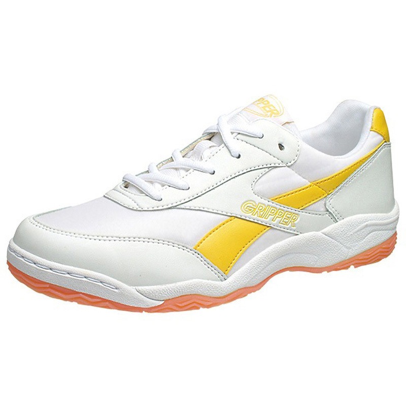 KD78643-29 アサヒグリッパー34 ホワイト/イエロー アサヒシューズ