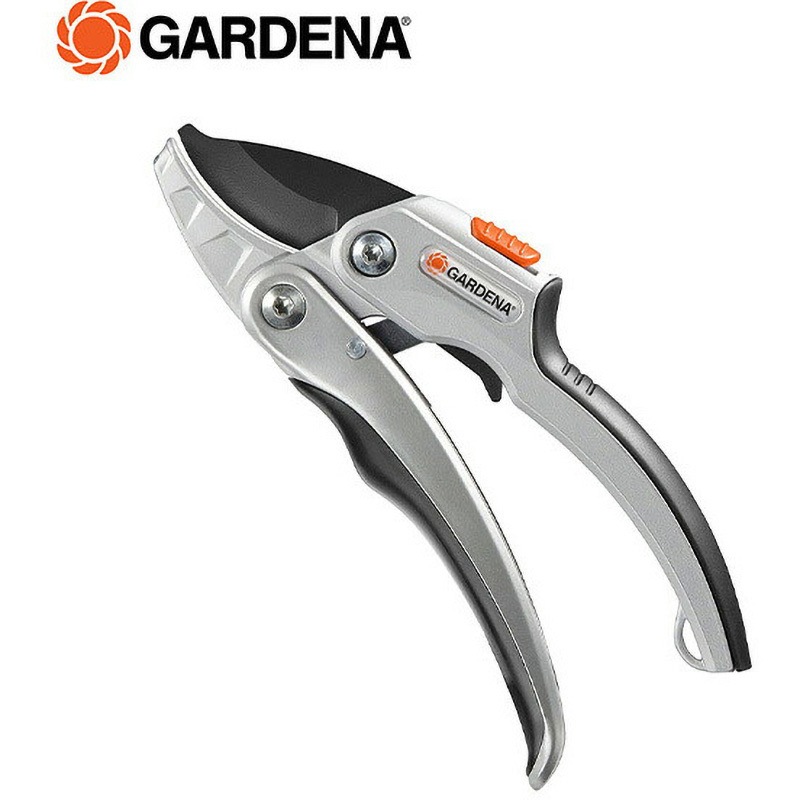 966453001 剪定ばさみ (直径25mm対応) アンビル型 ラチェット式 8798-20 GARDENA(ガルデナ) 太枝や乾燥材のカットに用