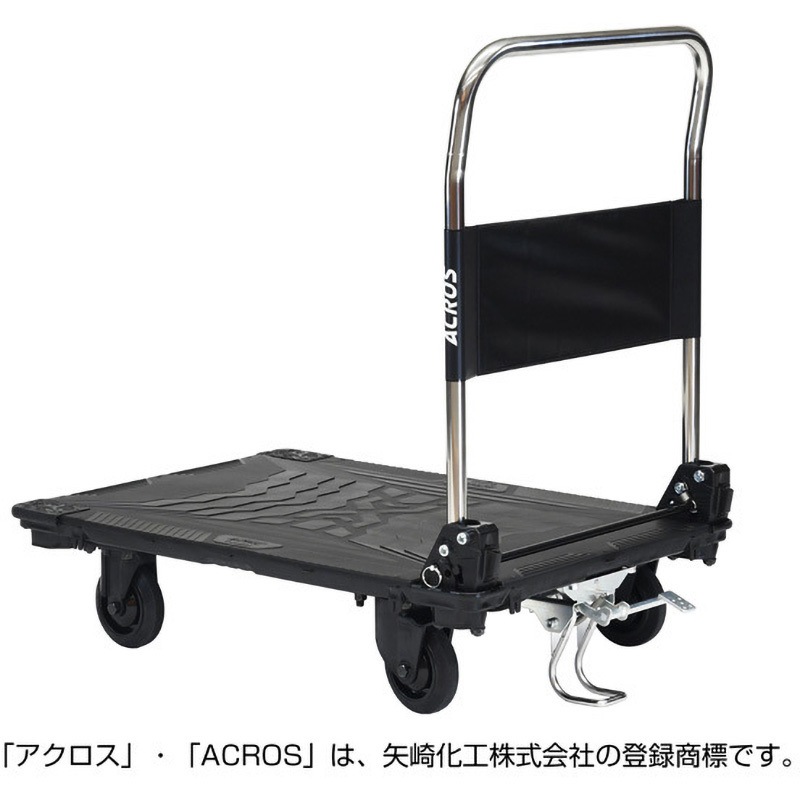 SC-9060CA FT BL 運搬台車アクロス 静音キャスタータイプ フット