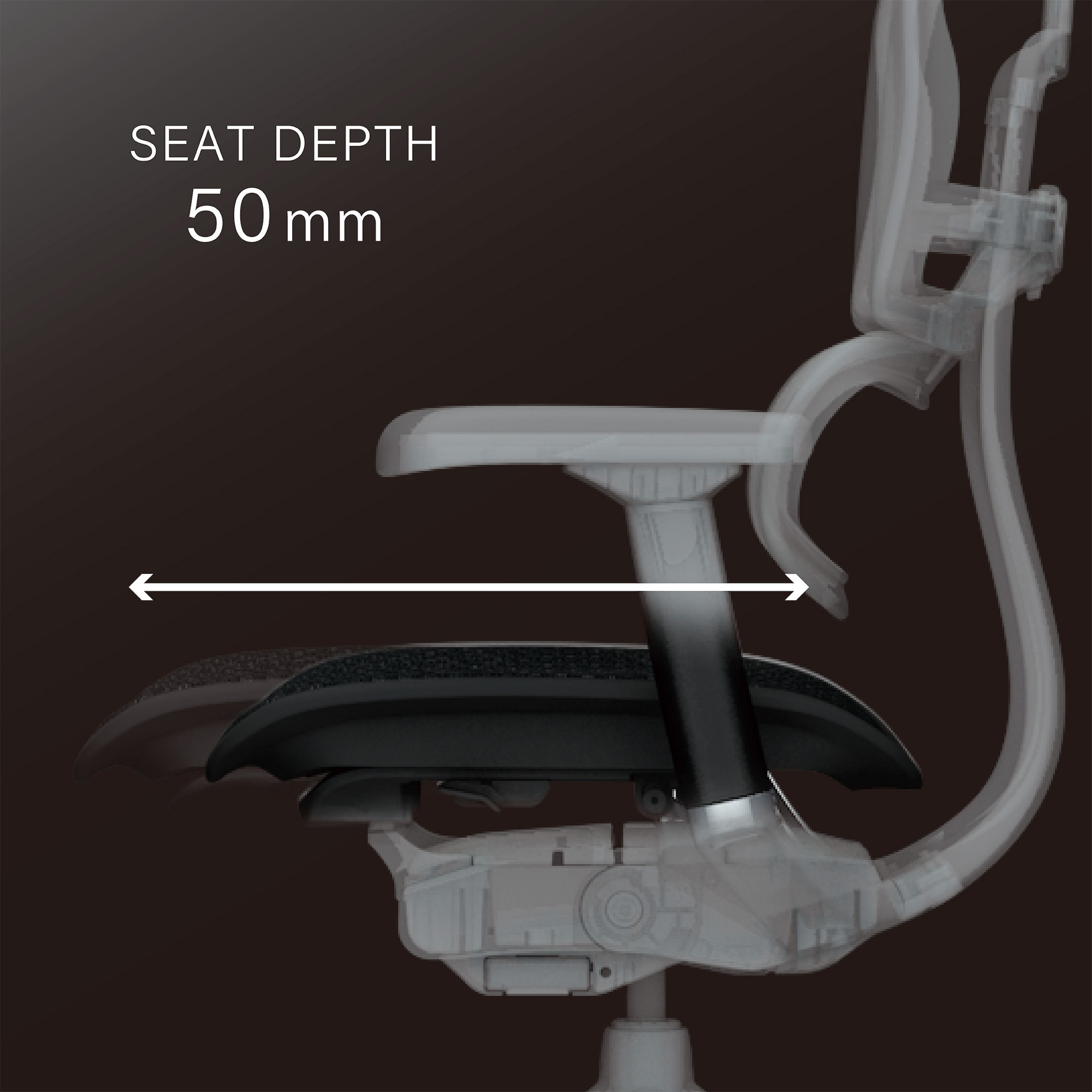 EHP2-LPL-BK (BKframe) オフィスチェア・肘掛け・キャスター