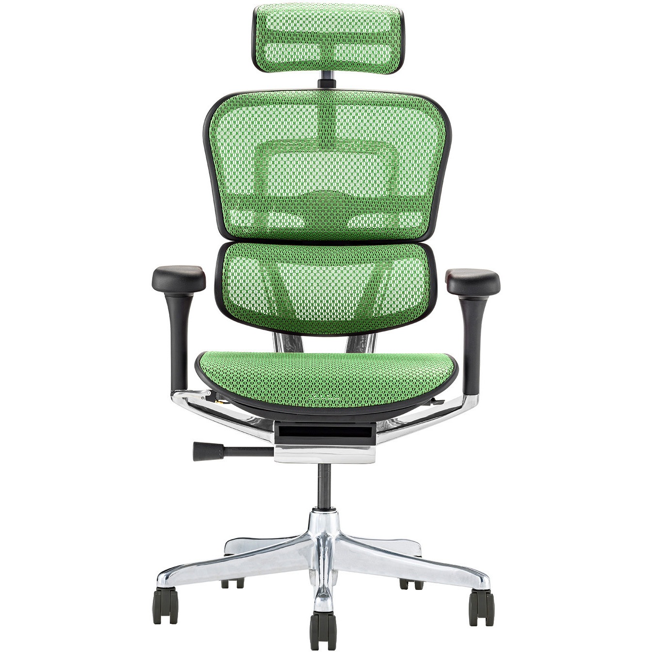 EHP2-HAM-GN (BKframe) オフィスチェア・肘掛け・キャスター エルゴヒューマン(Ergohuman) ブラック