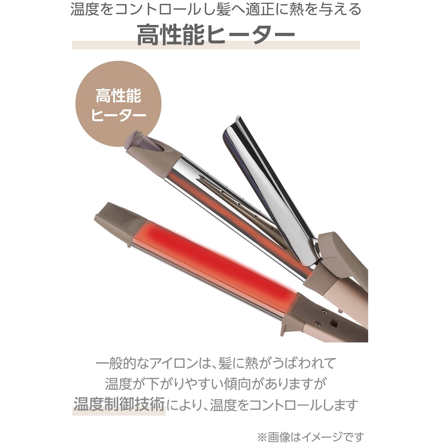 TW753A-C ヘアアイロン 2WAY ( ストレート & カール ) プロテクト