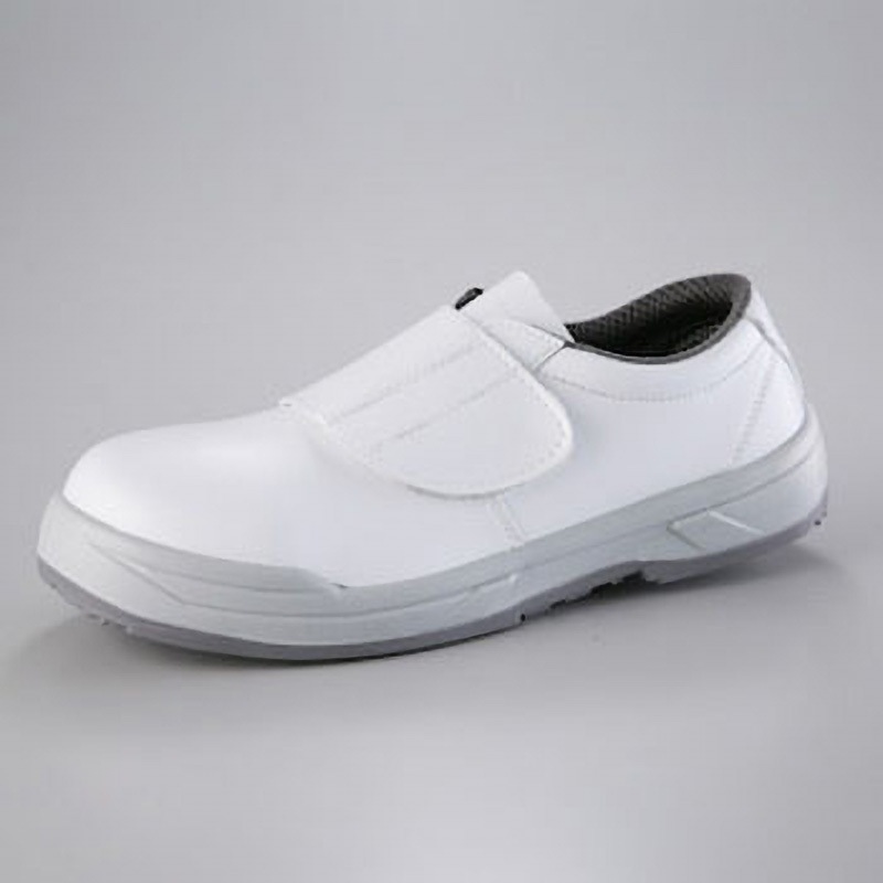 KC3600WHITE-22.5CM 耐滑ウレタン2層底 静電安全靴 短靴マジック白 KC3600白 ノサックス スニーカー サイズ22.5cm足幅3E