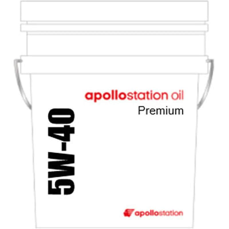 Apollo station oil premium 5w-40 SN Apollo station oil premium ガソリンエンジンオイル  1缶(20L) 出光興産 【通販モノタロウ】