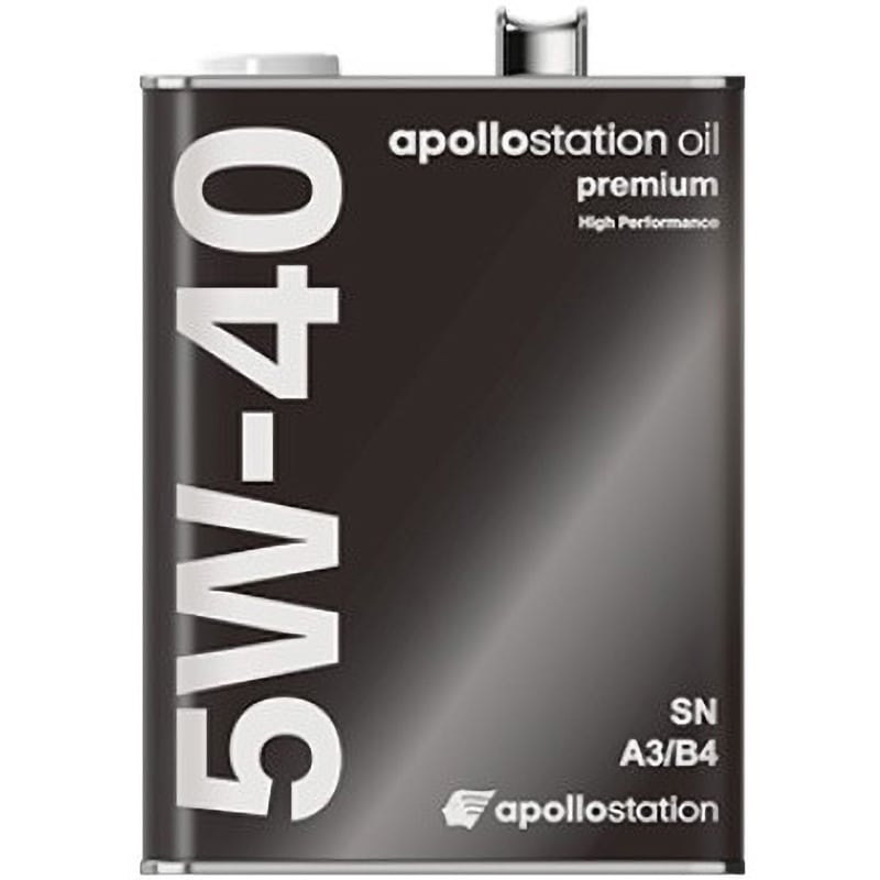 Apollo station oil premium 5w-40 SN/CF Apollo station oil premium  ガソリンエンジンオイル 1箱(4L×6缶) 出光興産 【通販モノタロウ】
