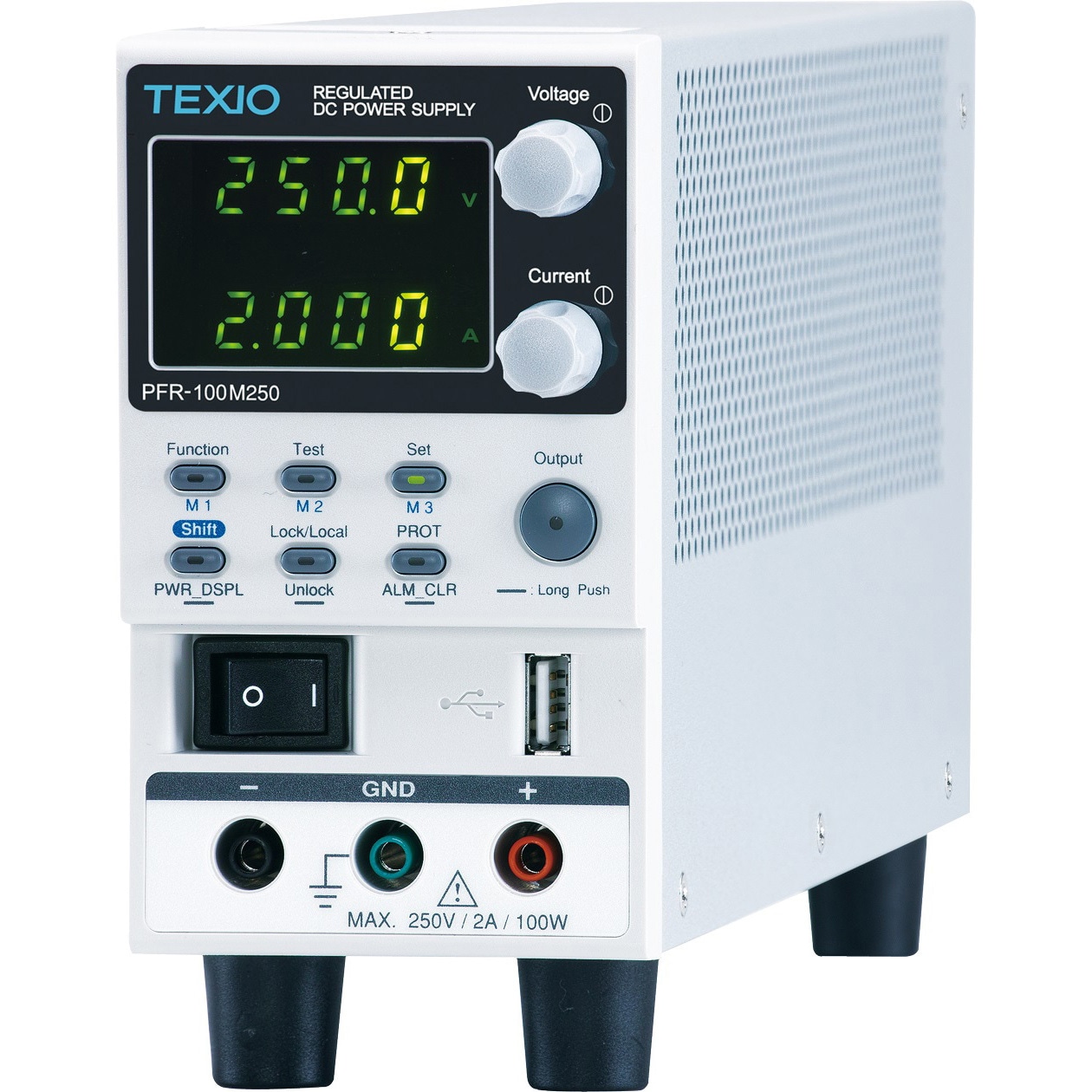 PFR-100M250N PFRシリーズ ファンレス・ワイドレンジ直流安定化電源 テクシオ・テクノロジー(GW INSTEK) 0-250V 59,988円