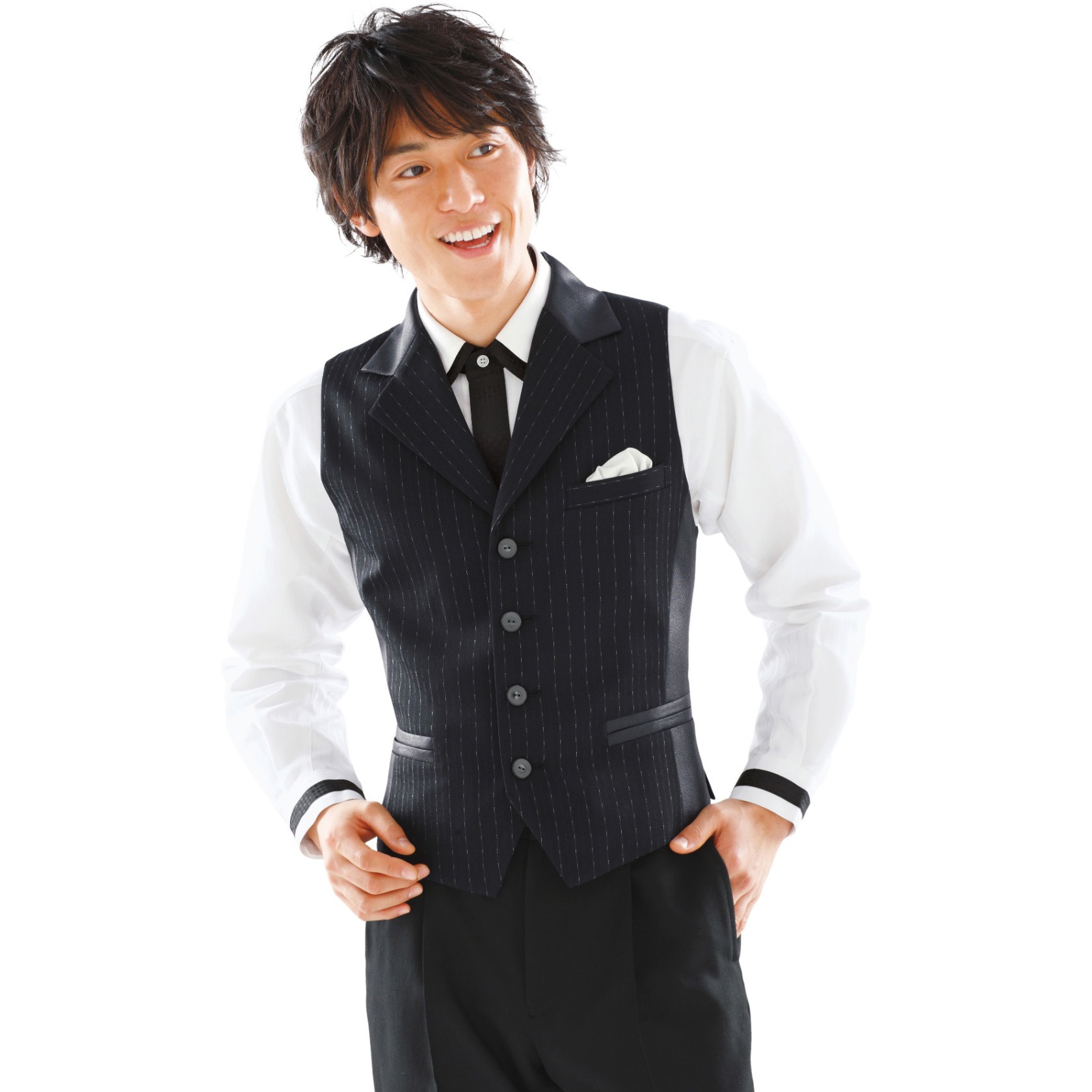 AAX144 AMUS-NET ベスト カーシーカシマ 女性 フィルムストライプ ブラック系色 サイズS  AAX144 13,244円