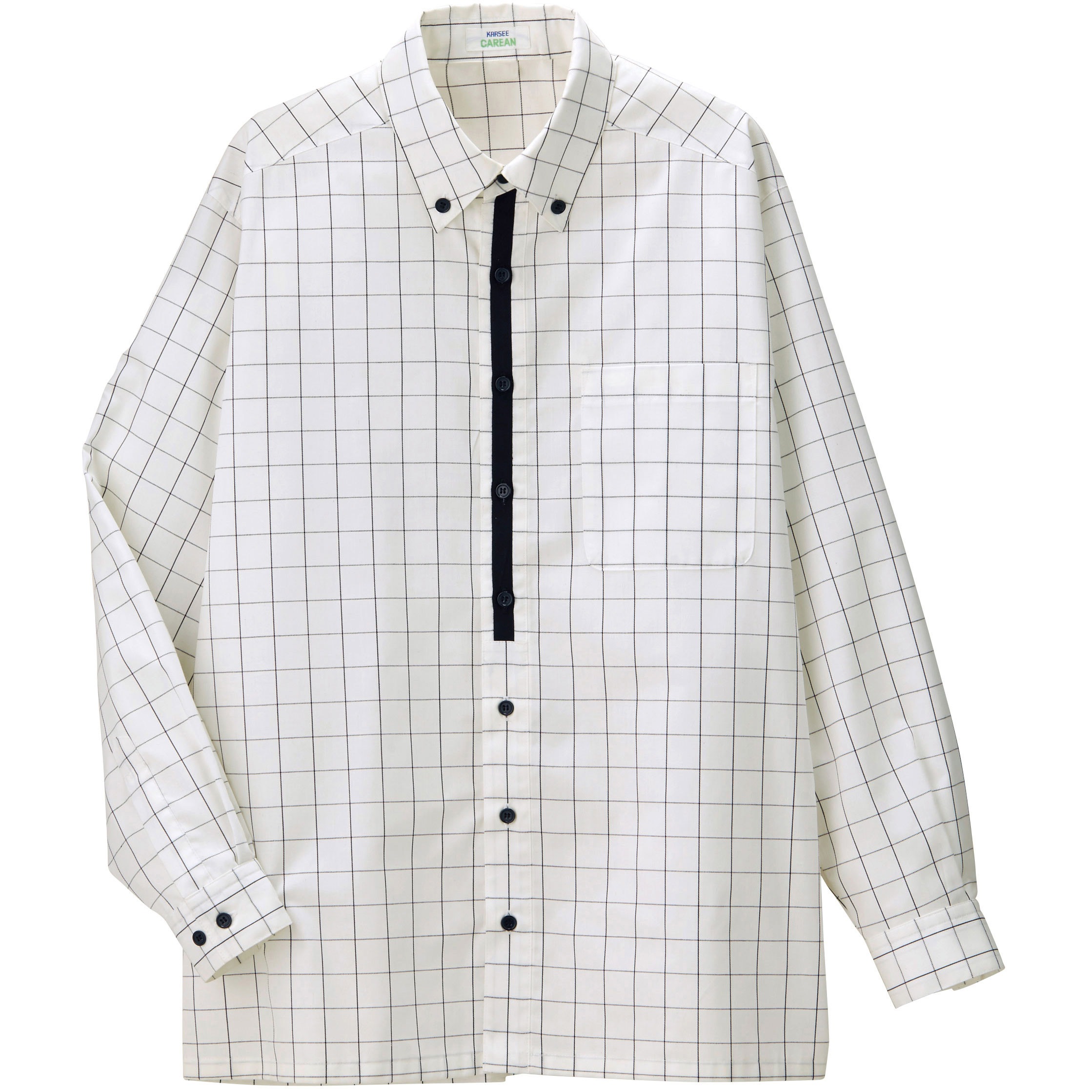 CWY003 CAREAN 長袖シャツ カーシーカシマ 形態安定機能 ホワイト系色 サイズSS  CWY003