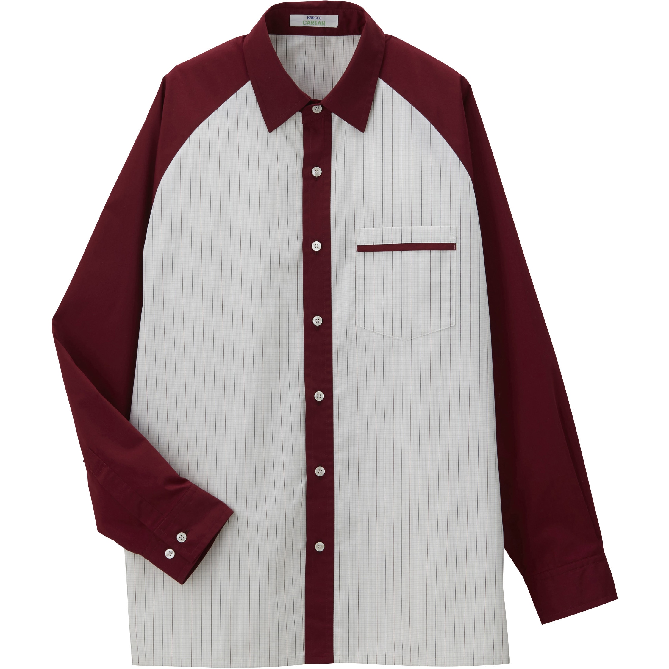 CWY009 CAREAN 長袖シャツ カーシーカシマ ワイン色 サイズSS  CWY009