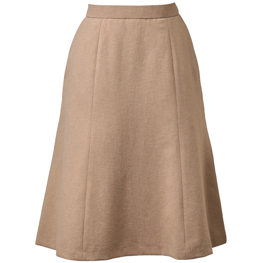 ESS776 ENJOY フレアスカート カーシーカシマ プレミア ツイル ベージュ色   ESS776