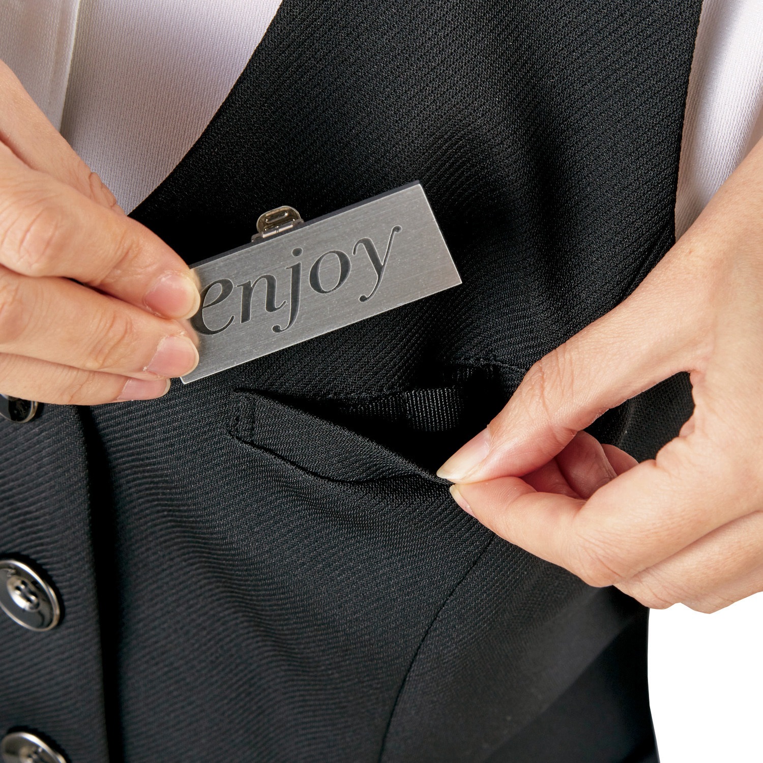 EAV792 ENJOY ベスト カーシーカシマ ストレッチ ニット カルゼ