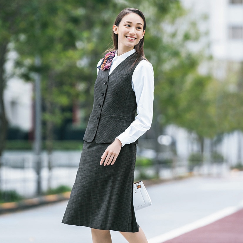 EWB804 ENJOY 長袖シャツブラウス カーシーカシマ ホワイト色 EWB804