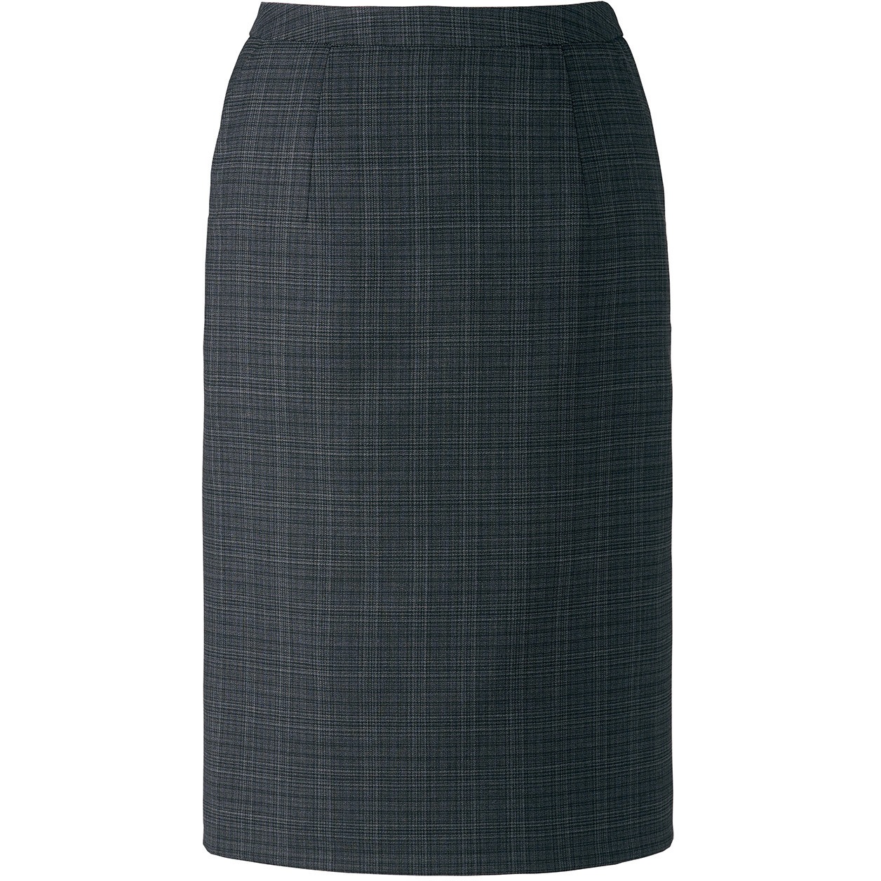 EAS808 ENJOY セミタイトスカート カーシーカシマ クラシコ グレンプレイド グレーチェック色   EAS808