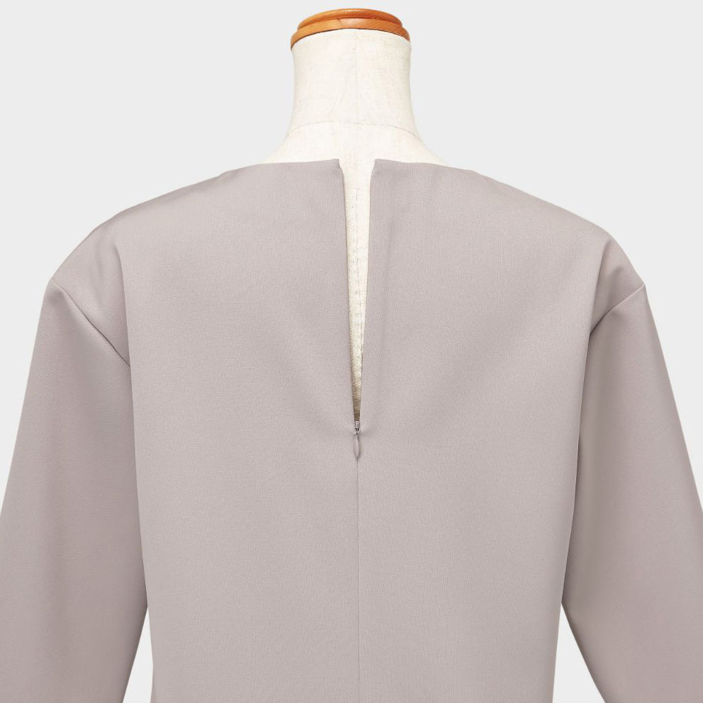 NWT012 ENJOY Noir 八分袖プルオーバー カーシーカシマ ブラック色 袖丈41cm  NWT012