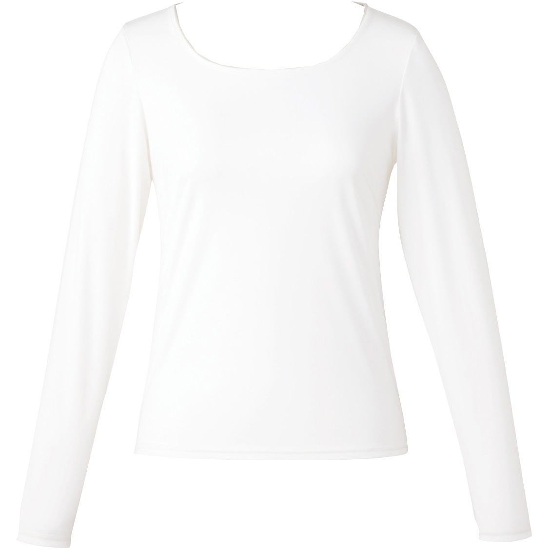 EWT081 ENJOY Noir 長袖Tシャツ カーシーカシマ 混率ポリエステル100% レクチュール スムース ホワイト色   EWT081