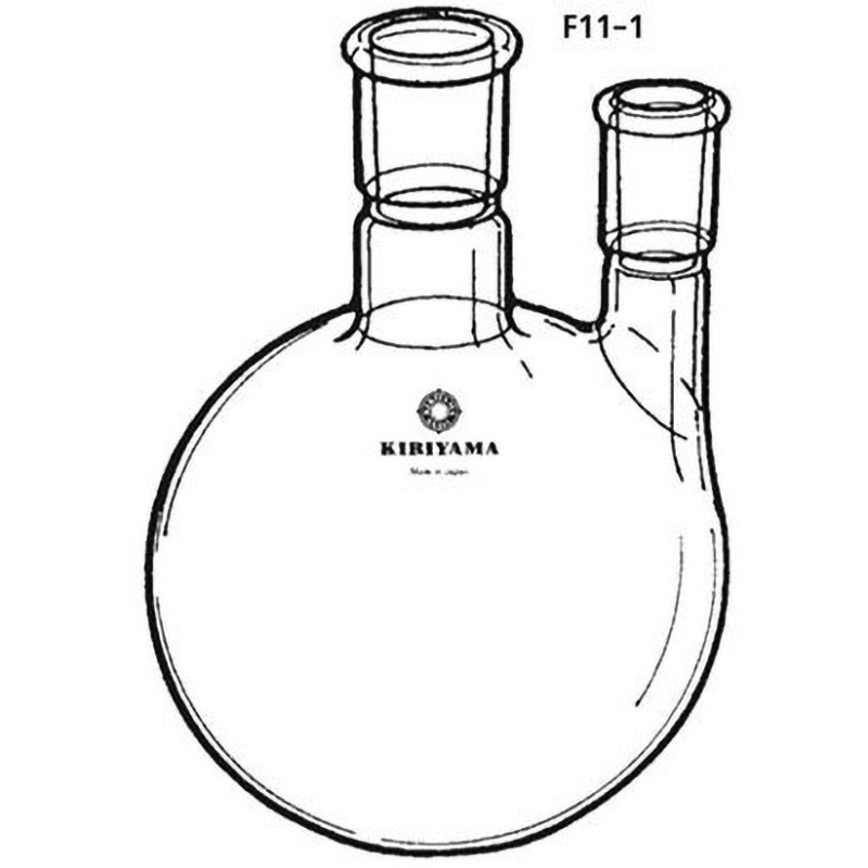 F11-1-1 二口フラスコ バーチカルタイプ F11-1シリーズ 桐山製作所 500mL
