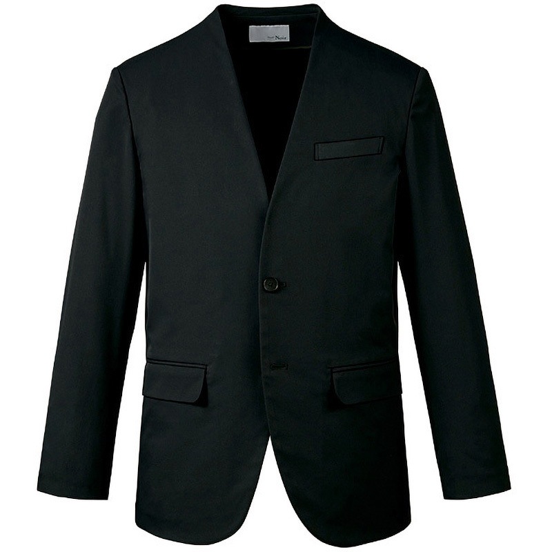 【新品タグ付き】ENJOY Noir ノーカラージャケット　ブラック　11号 NAD019 ENJOY Noir ノーカラージャケット カーシーカシマ