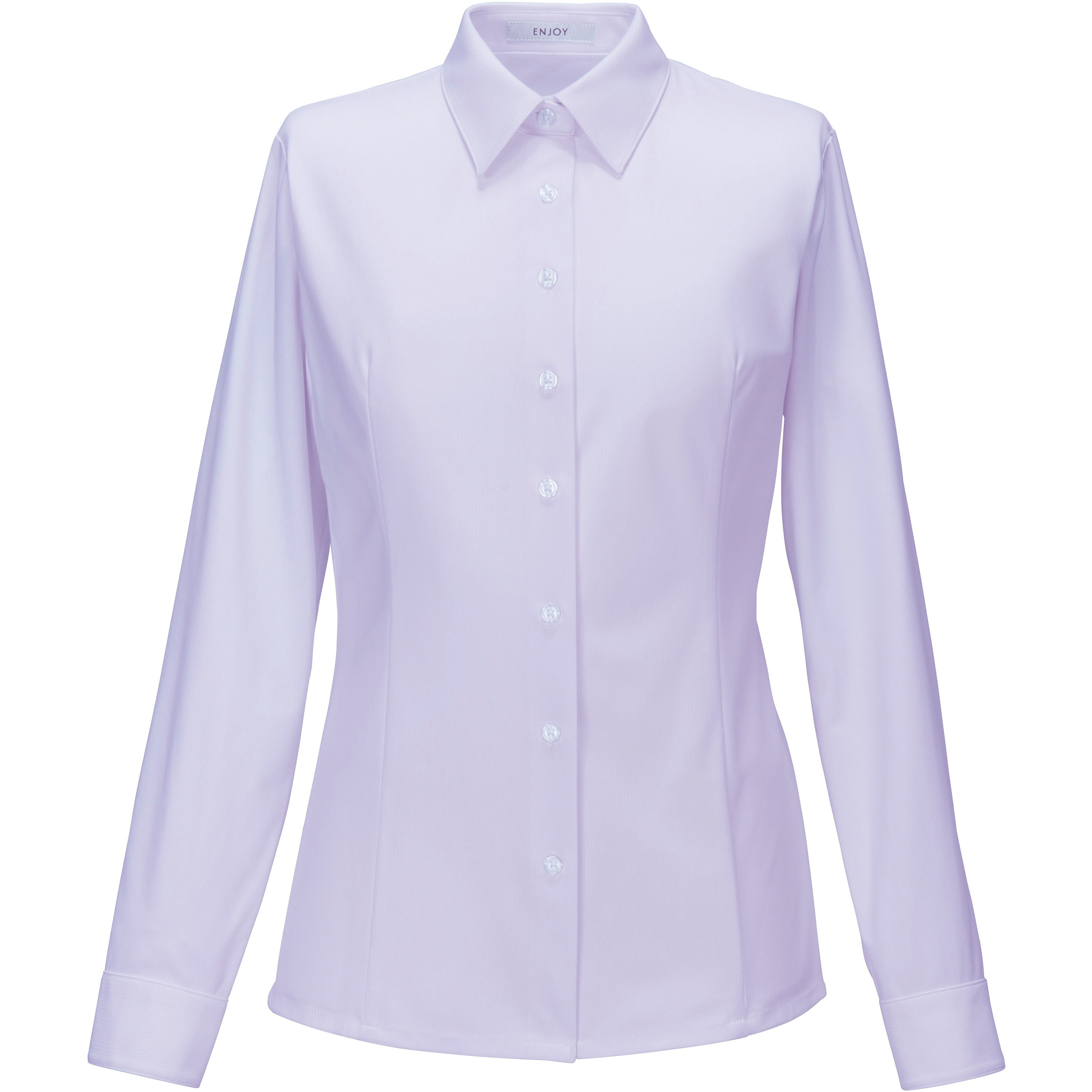 EWB871 ENJOY 長袖シャツブラウス カーシーカシマ パープル色   EWB871