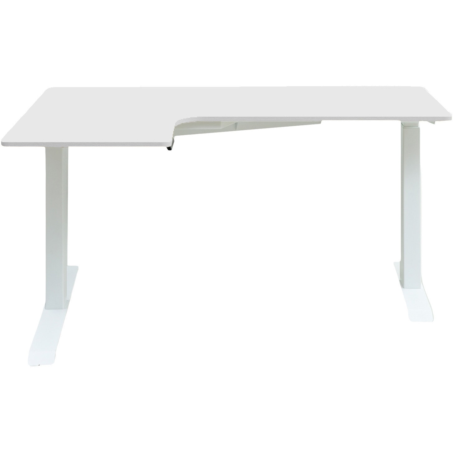 ELD-LC1410(WH/MWH) 電動昇降デスク メモリー機能付き L字 幅140 高さ71-117 cm YAMAZEN(山善) 電源AC100(50/60Hz)V