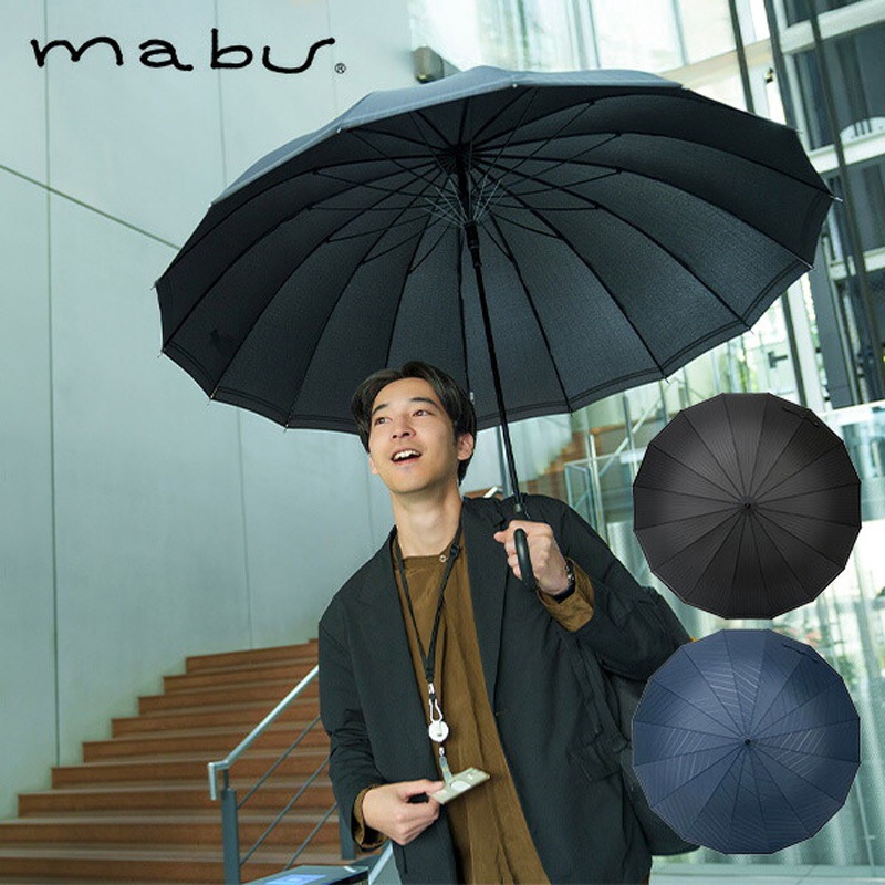 SMV-41492 ベーシックジャンプ16 Biz 16本傘 65cm mabu(マブ
