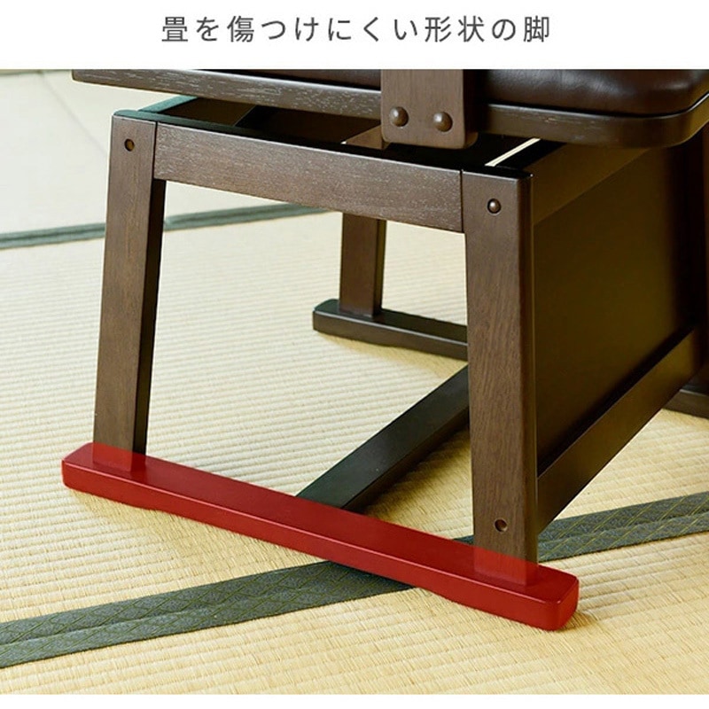 GDC-011T(DB) 回転式 ダイニングこたつ用チェア 1脚 YAMAZEN(山善