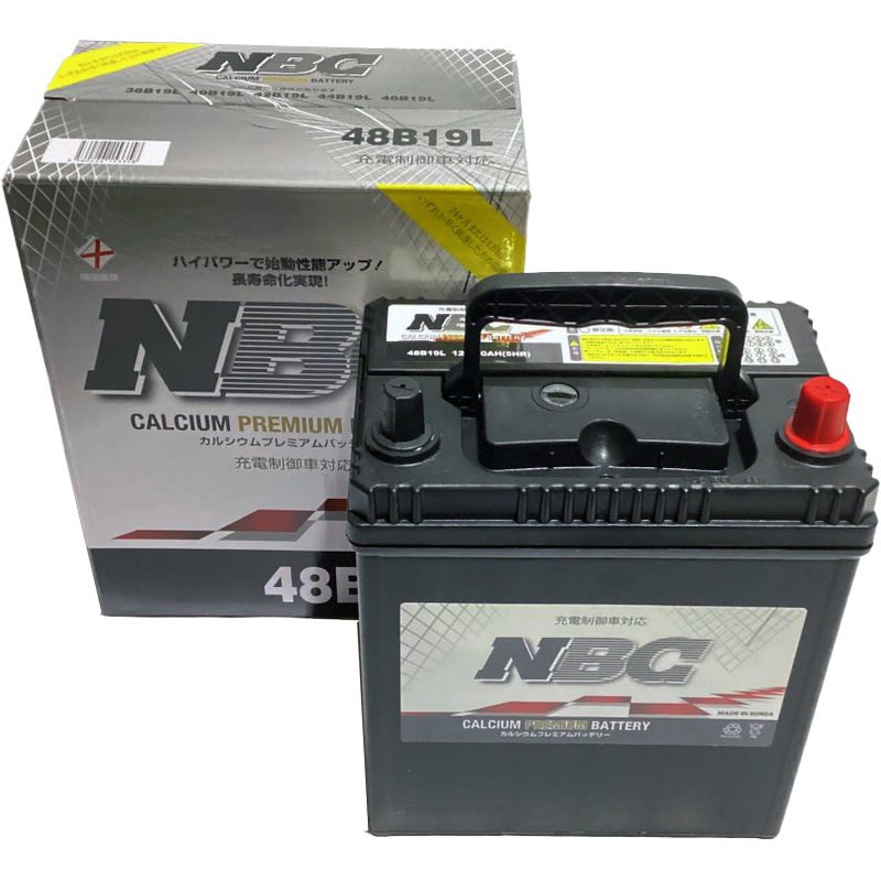 48B19L 充電制御車対応 NBC CALCIUM PREMIUM BATTERY 1個 NBC