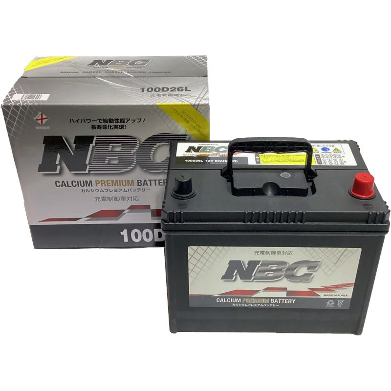 100D26L 充電制御車対応 NBC CALCIUM PREMIUM BATTERY 1個 NBC