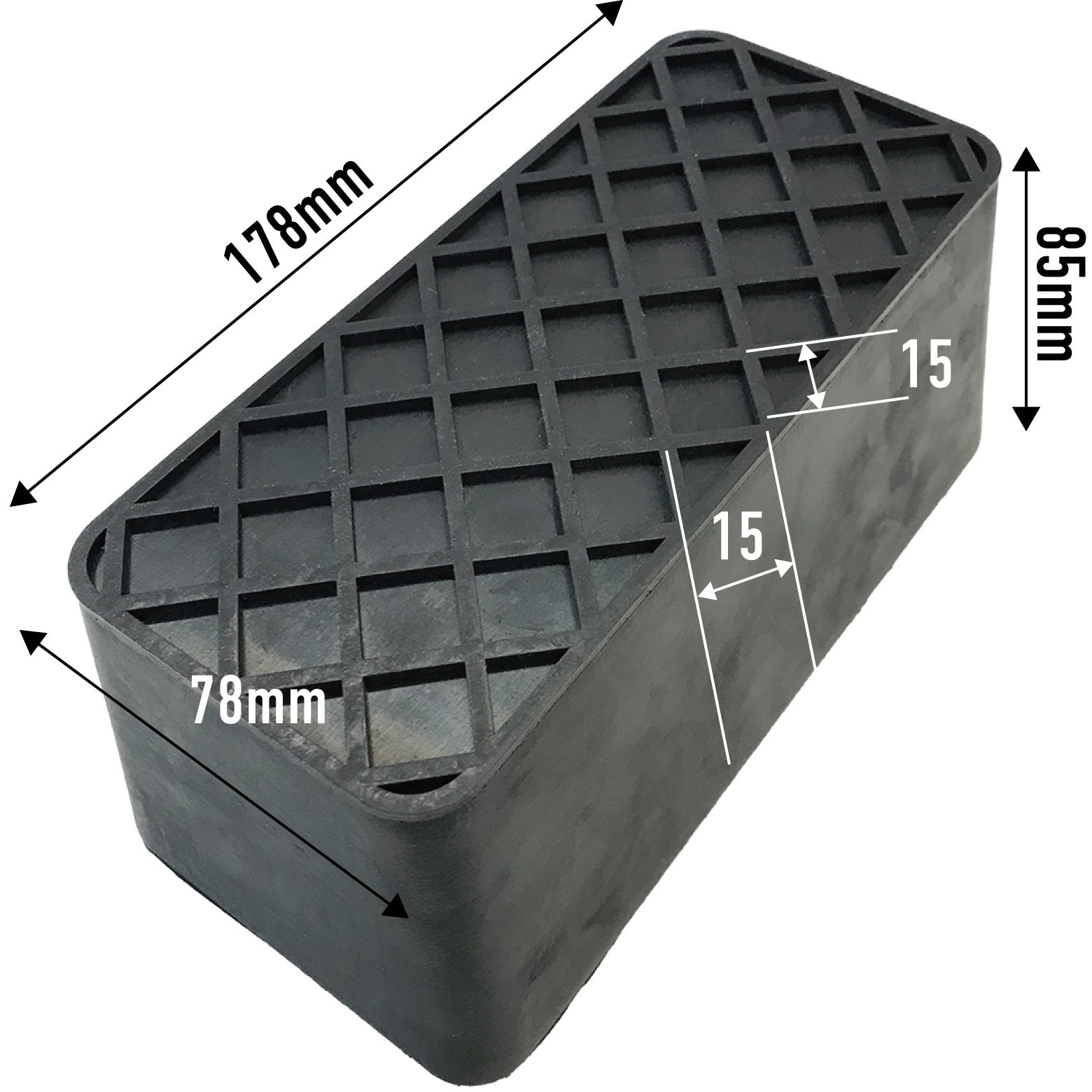 とご 228073 ゴムブロックセット(プレートリフト用) 4個セット 1セット(4個