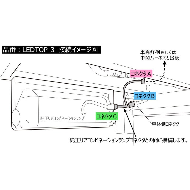 LEDTOP-3 分岐ハーネス 1個 小糸製作所 【通販モノタロウ】