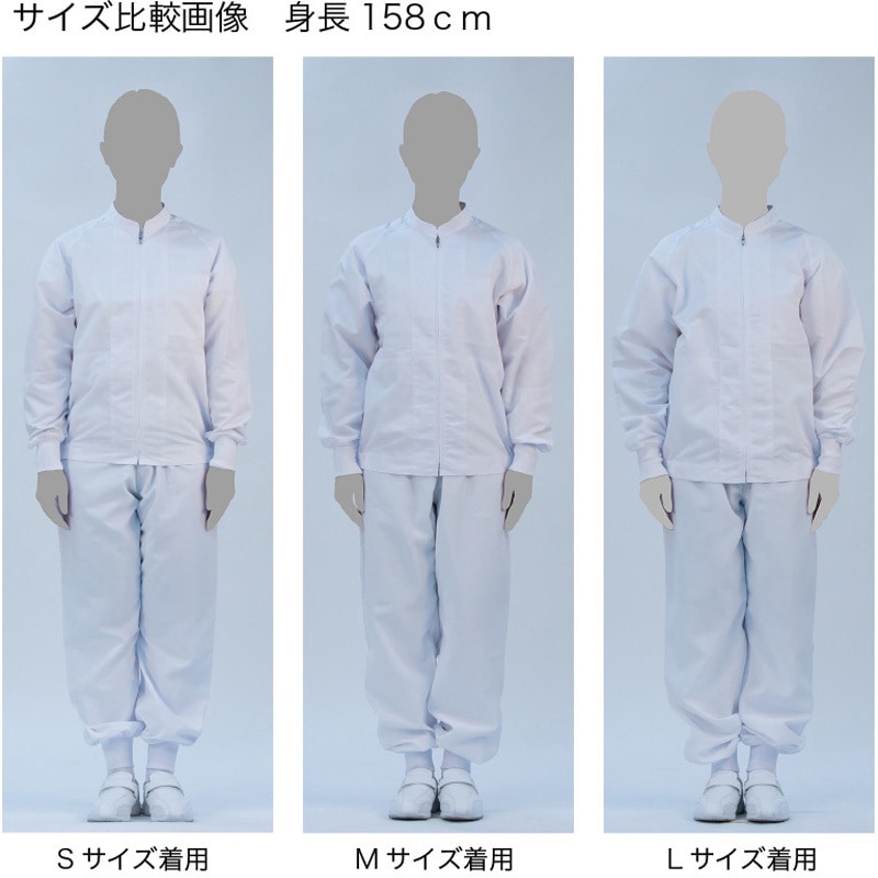 【最終値下げ早者勝】粗品 グッズ まとめ売り（半袖白M） MO-FFRLJP-M 食品用ジャンパー 男女兼用 モノタロウ 長袖 白色