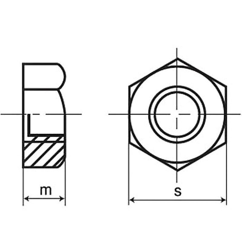 S45C(H) 六角ナット(1種) M12 パーカー - 金物、部品