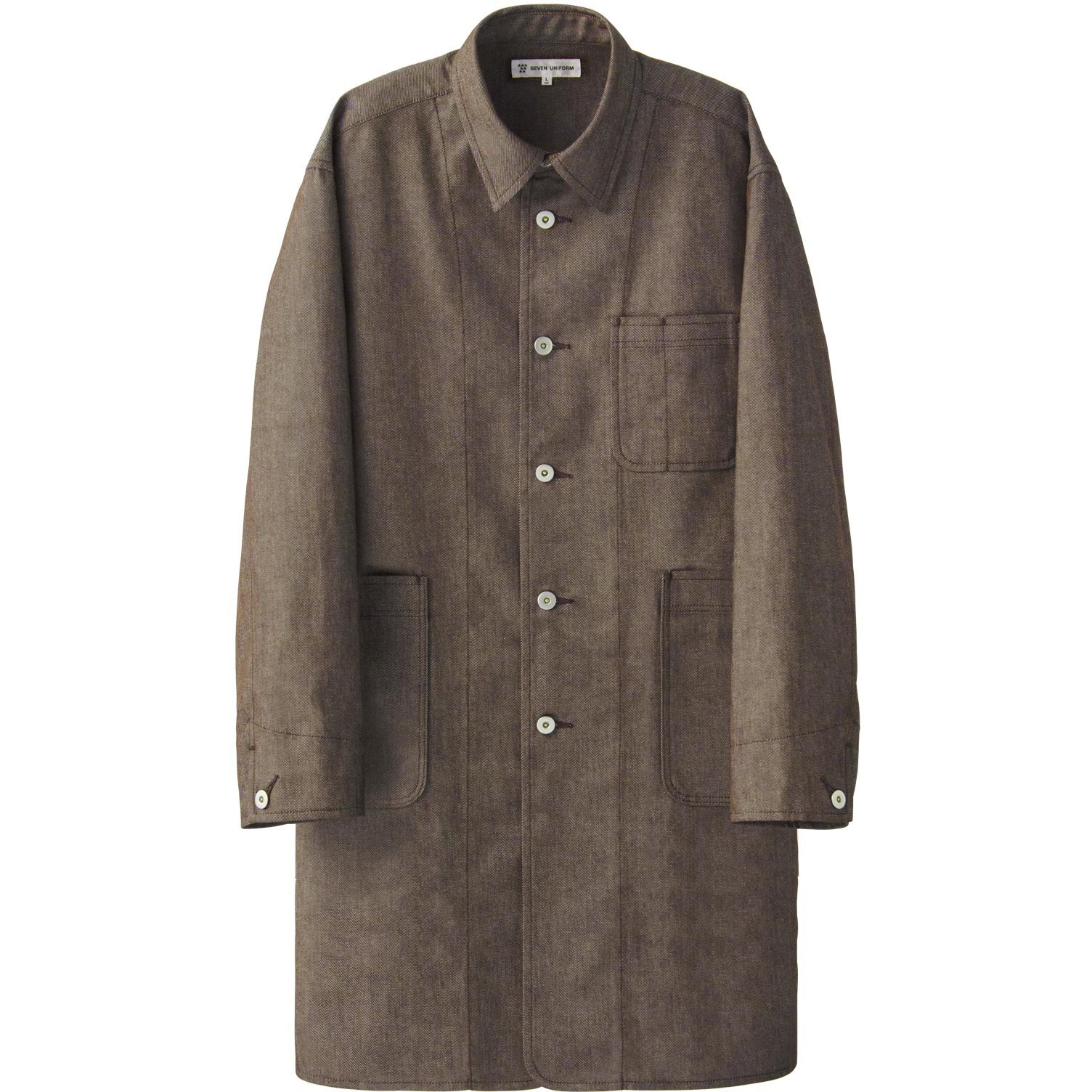 CA2199-6 男女兼用コート CA2199 セブンユニフォーム ブラウン色 サイズS