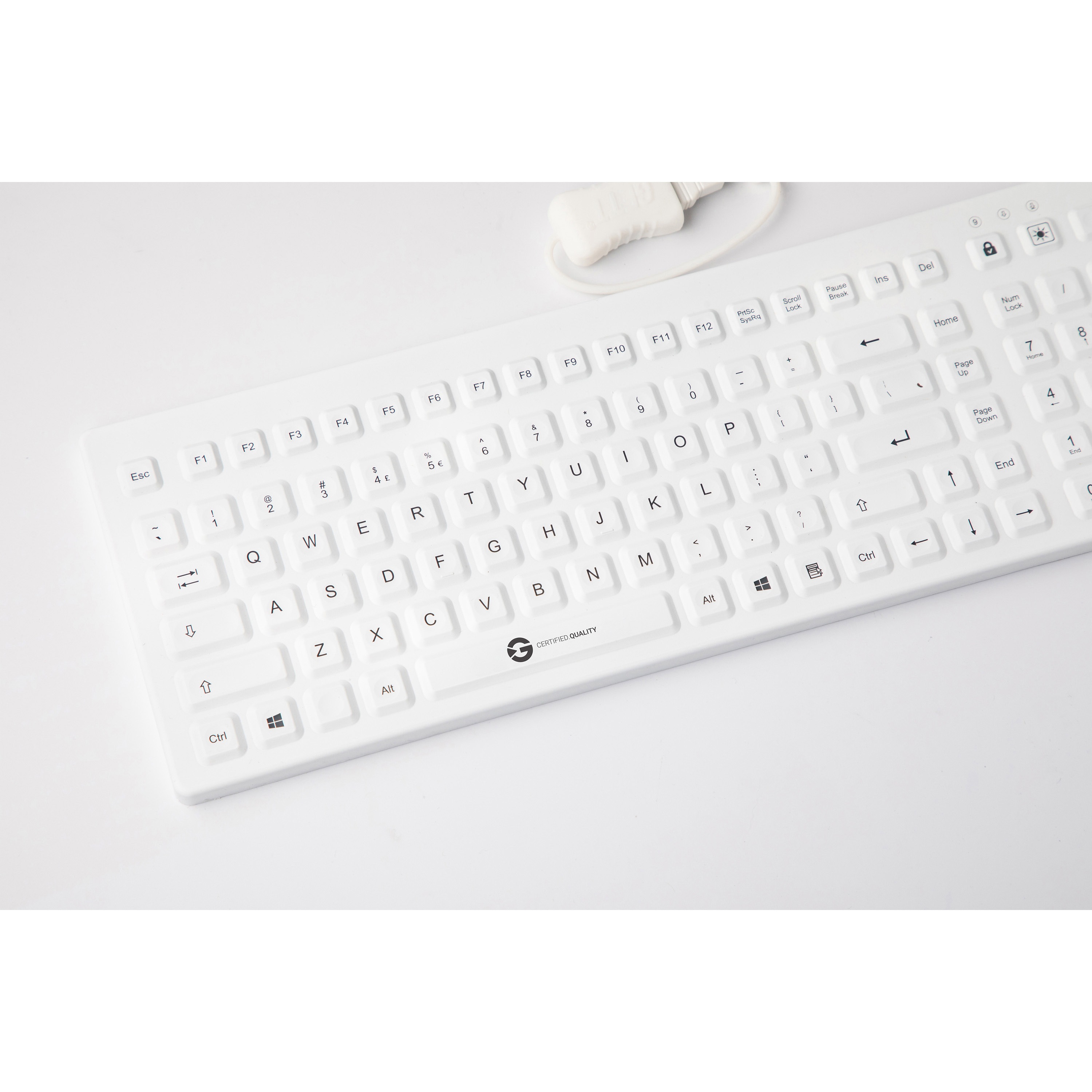 【感染症対策】GETT 防水 耐水 洗える キーボード 医療用 IP68保護 有線 USBケーブル KSI-U10200 1個 GETT 【通販モノタロウ】