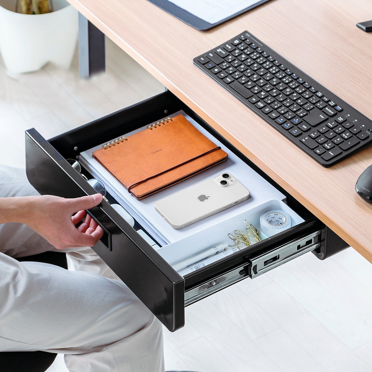 100-KB015BK ドロワー 1台 サンワダイレクト 【通販モノタロウ】