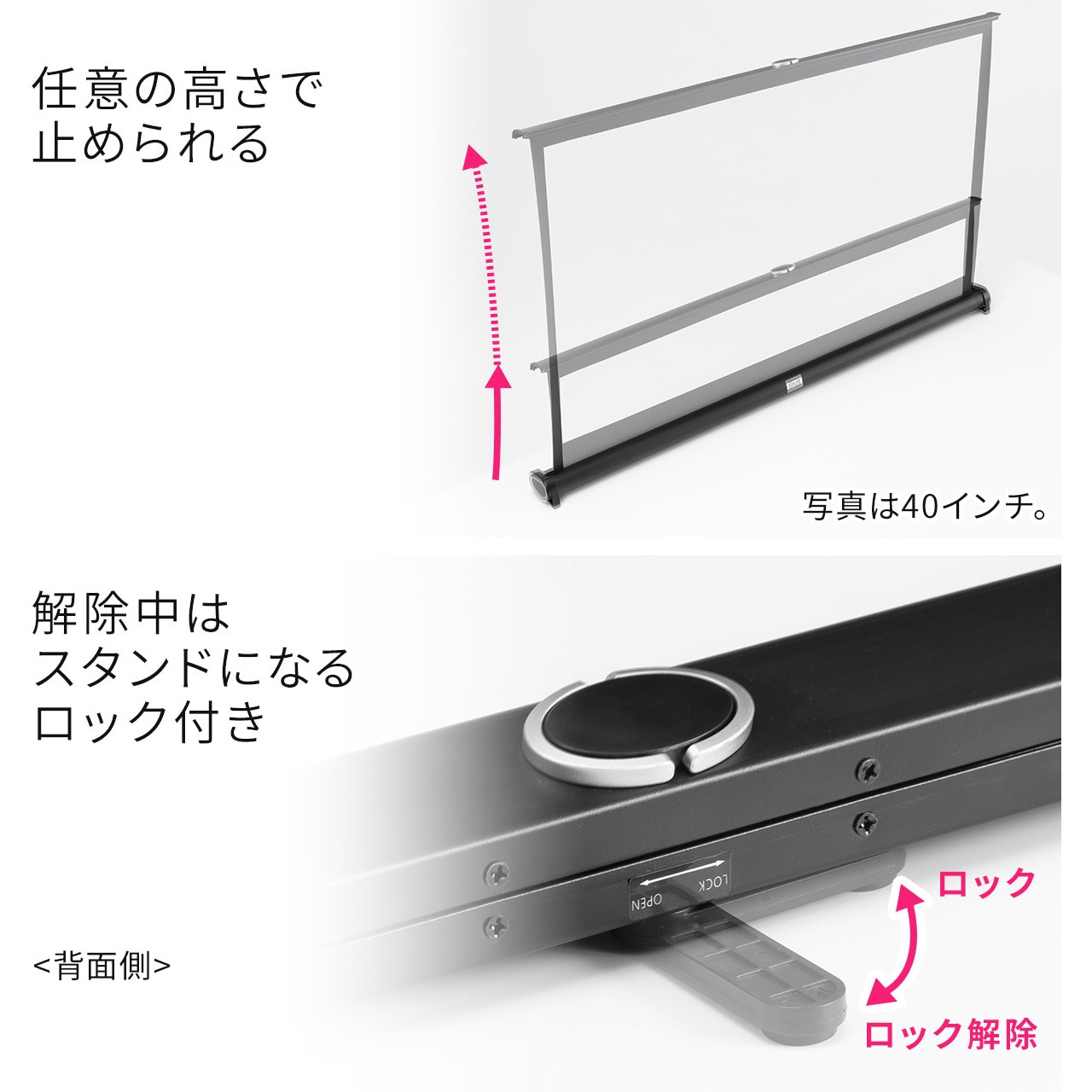 100-PRS020 プロジェクタースクリーン サンワダイレクト (対角線サイズ